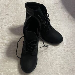 Timberland Women's Black Combat Boots